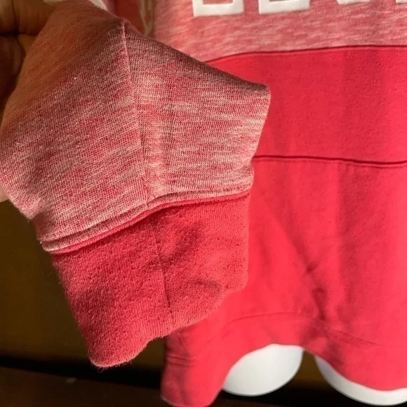 Womens Pink hoodie size medium pink love on hood - Picture 2 of 10